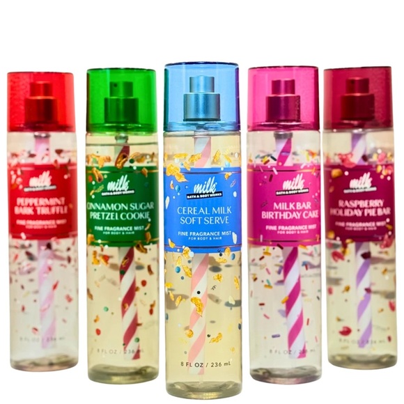 BBW MILK BAR FULL SIZE MIST LOT COMPLETE SET NWT,New Products : American Fashion Style Bags On Sale